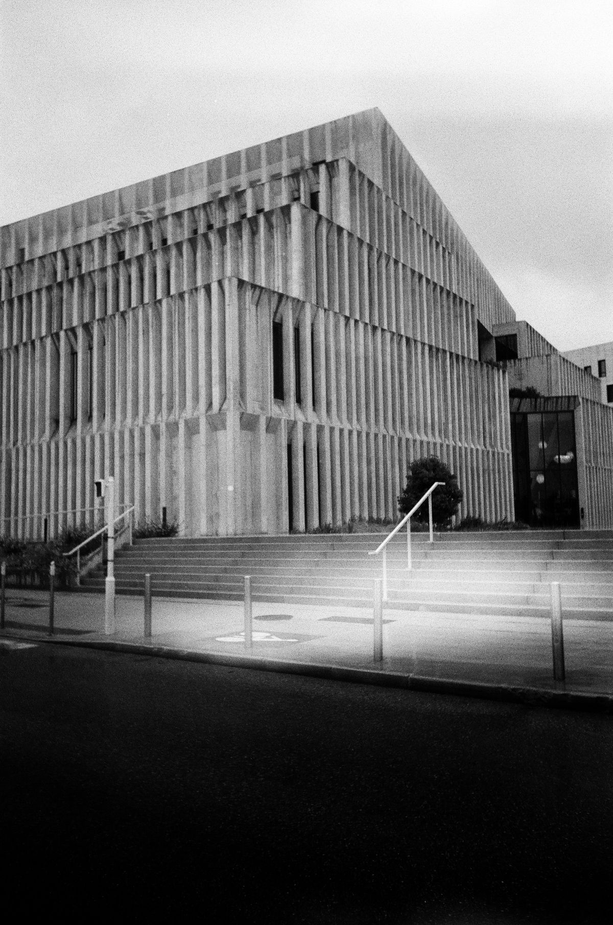 Concrete facade
