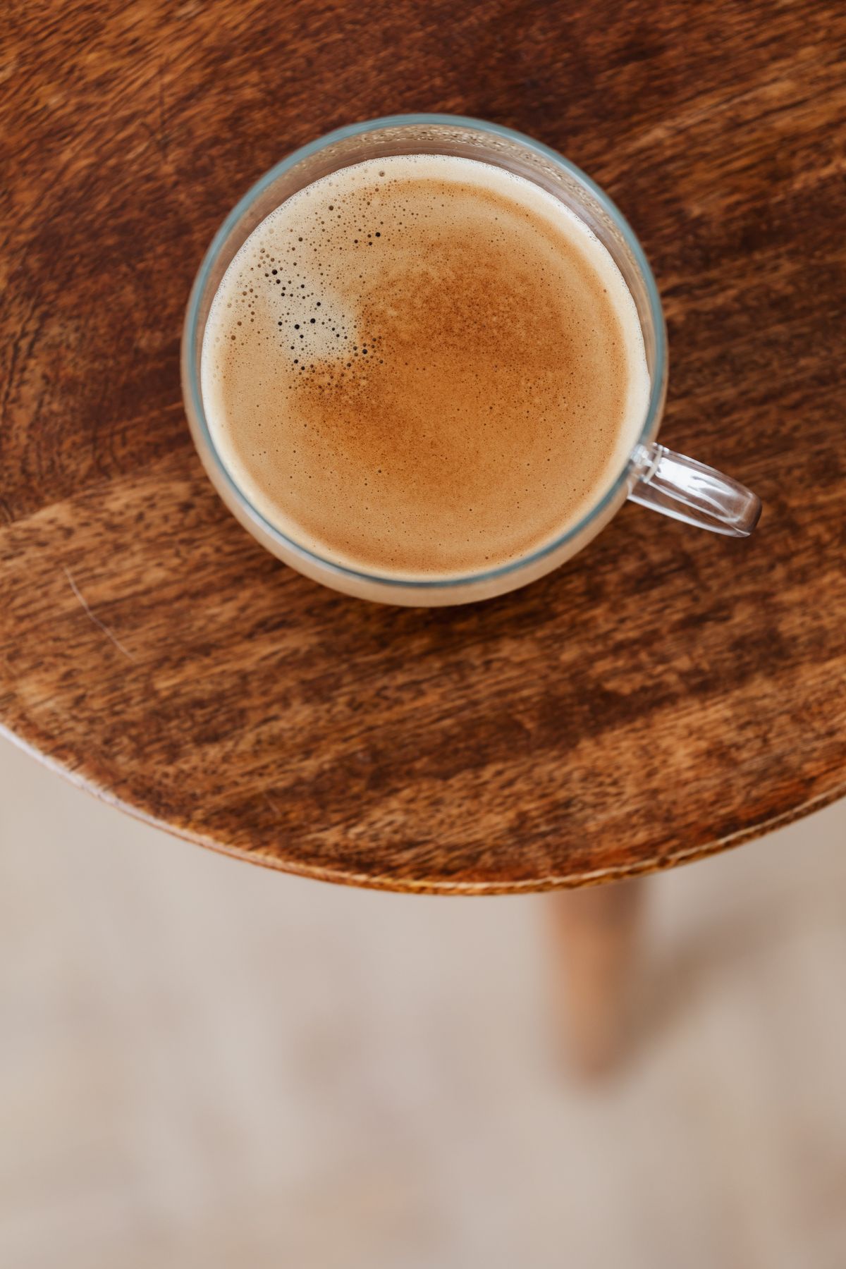 Coffee on wood